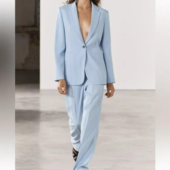 ZARA ZW COLLECTION STRAIGHT CUT JACKET - Picture 4 of 4